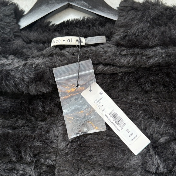 ALICE AND OLIVIA FAWN FAUX FUR JACKET - Picture 12 of 12